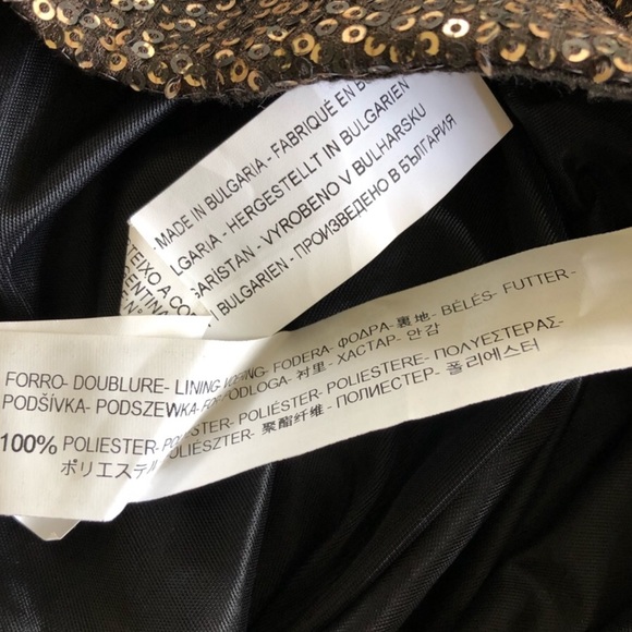 Zara Bronze Sequined Harem Pants / Joggers Size S - Picture 7 of 11